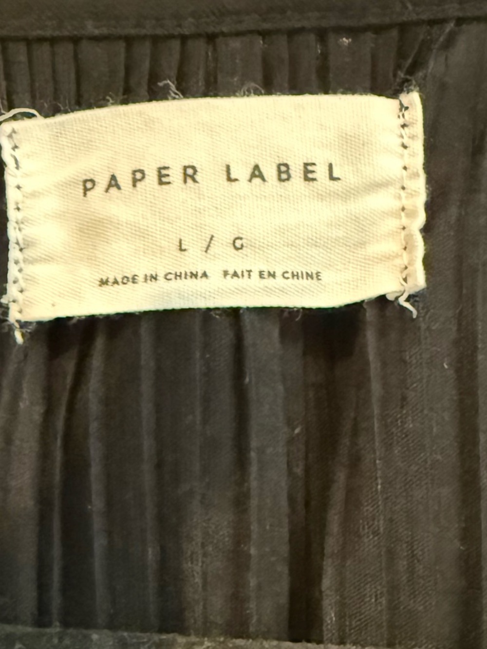 Paper label PLEATED WRAP‎ DRESS - Picture 5 of 5